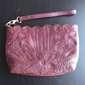 JL Saldivar Leather clutch